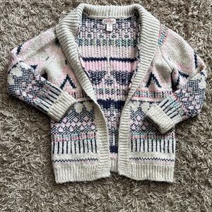 Cat & Jack Pastel Striped Knit Sweater